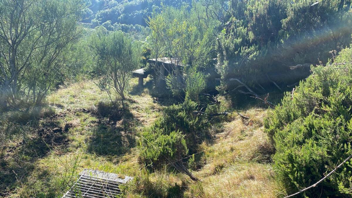 Una de las parrillas del área recreativa.