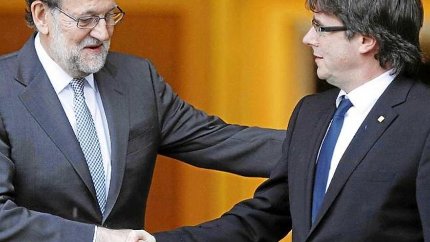 Mariano Rajoy i Carles Puigdemont es van reunir la setmana passada