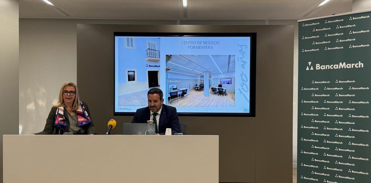 Presentación del interior de la sede de Banca March en Formentera.