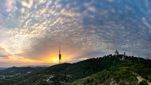 Cielo semi nublado en Collserola