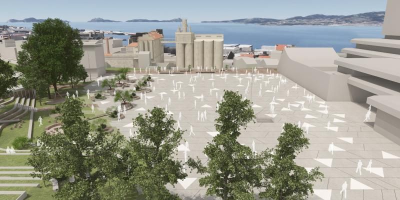 Infografías que recrean cómo quedará la nueva Praza do Rei después de la transformación que acometerá el Concello