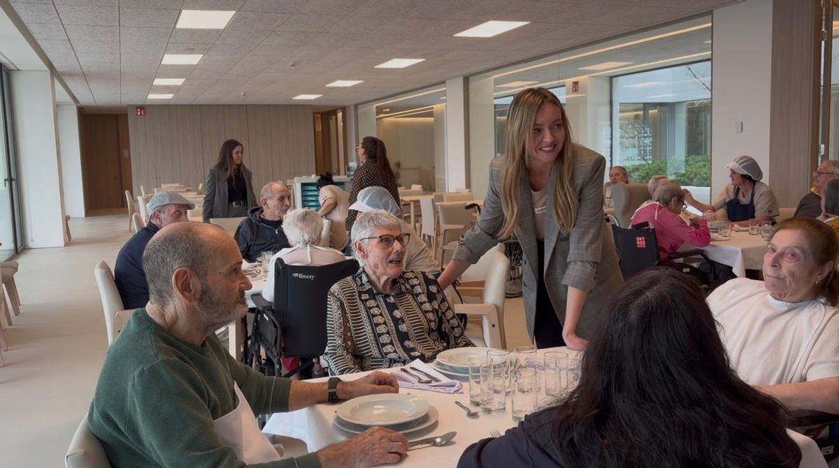 Fabiola García en su visita