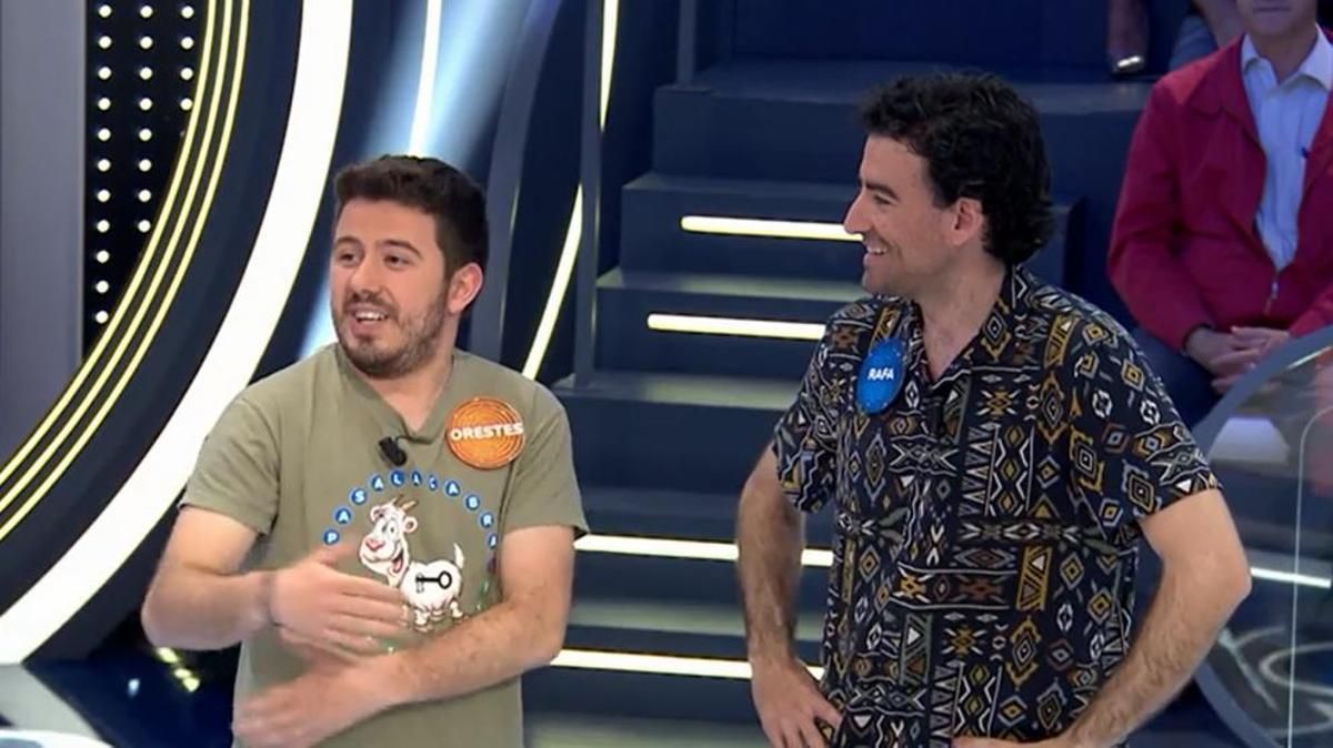 Rafa y Orestes en 'Pasapalabra'.