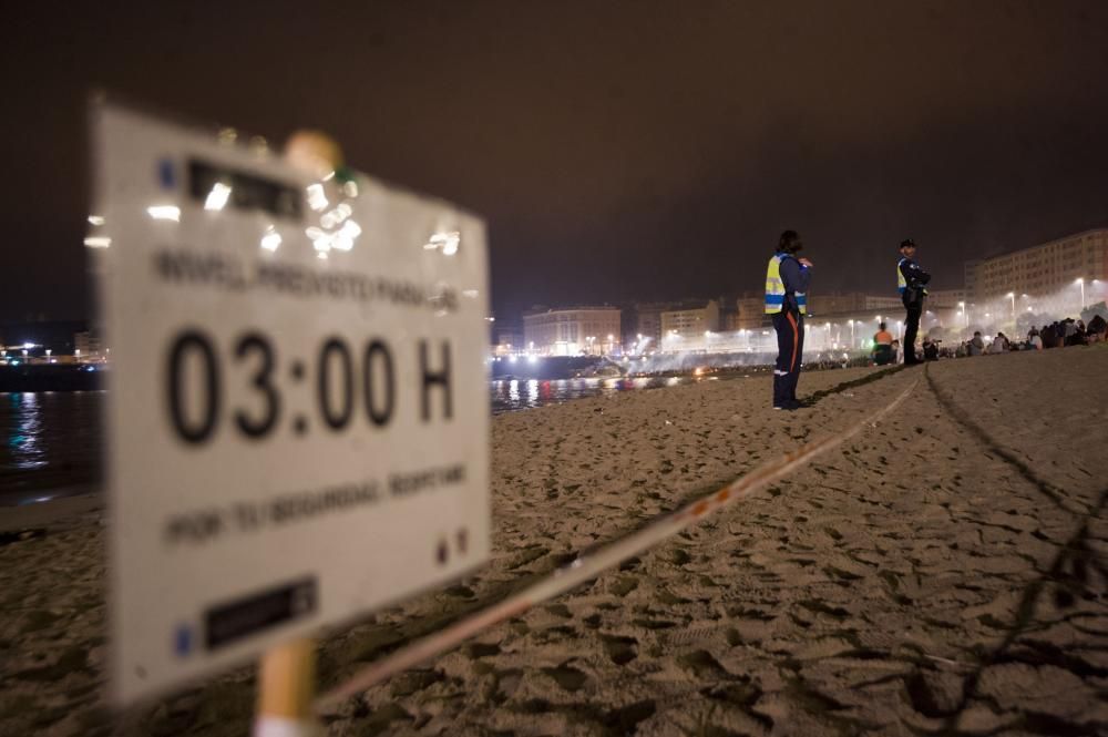 Así transcurrió la noche y amanecieron las playas