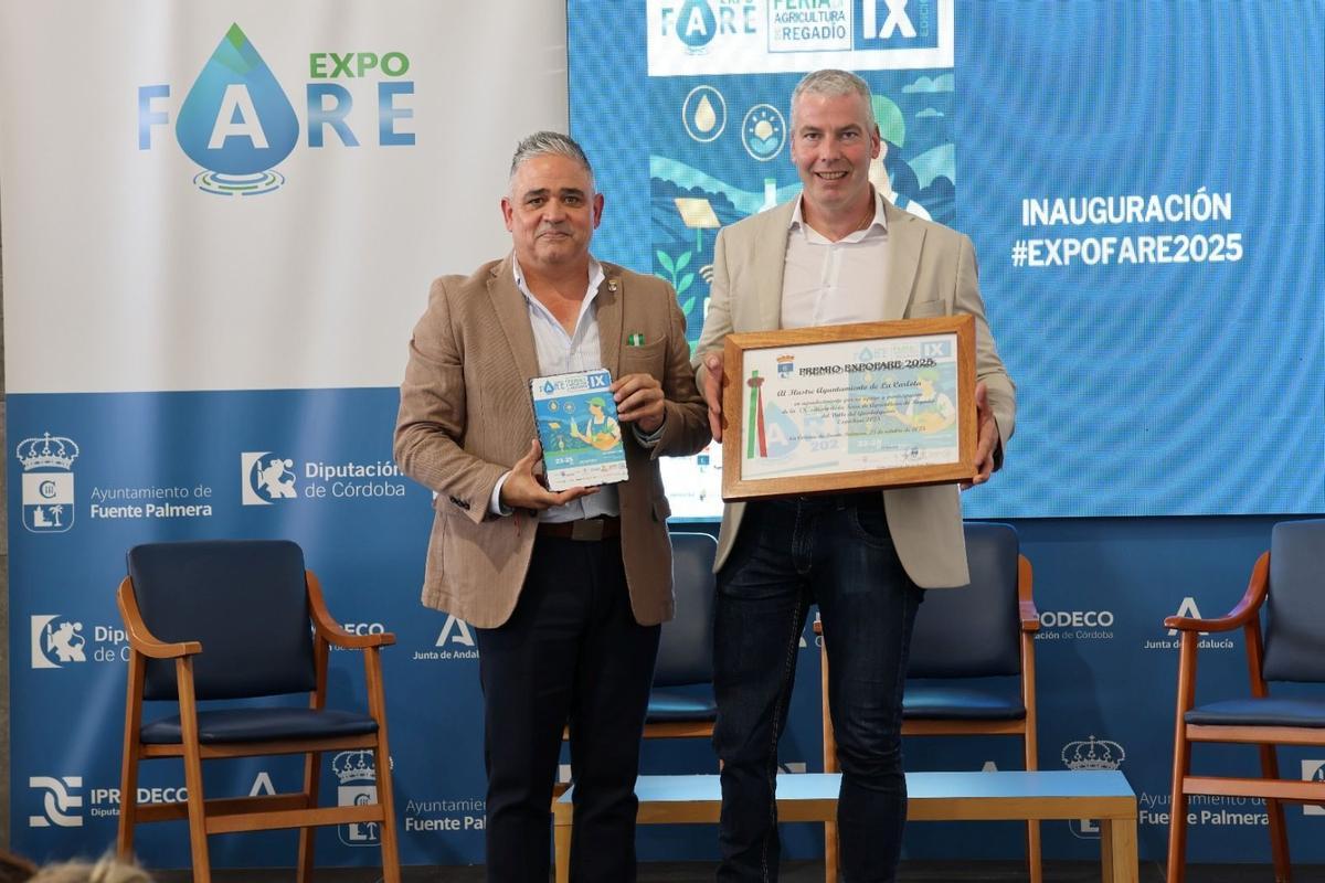 Los alcaldes de Fuente Palmera y La Carlota.