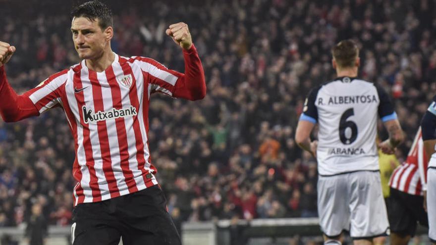 Aduriz celebra el gol de la remontada