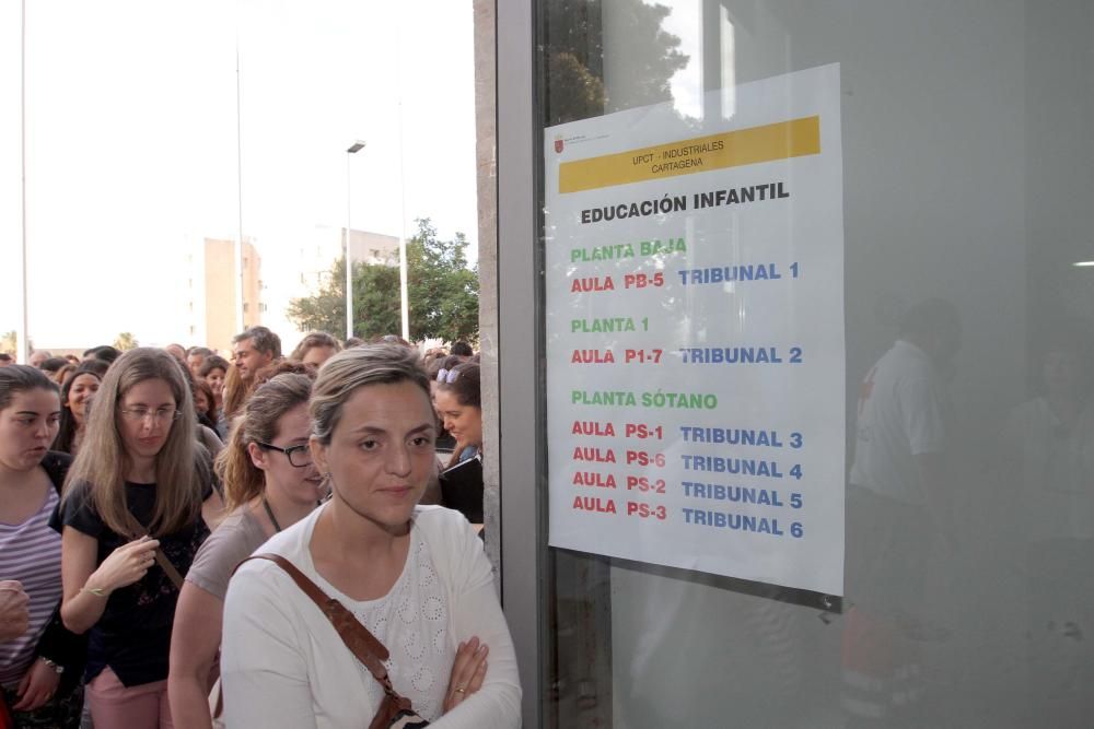 Aspirantes en uno de los tribunales de Cartagena