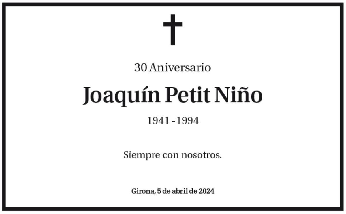 Joaquín Petit Niño.