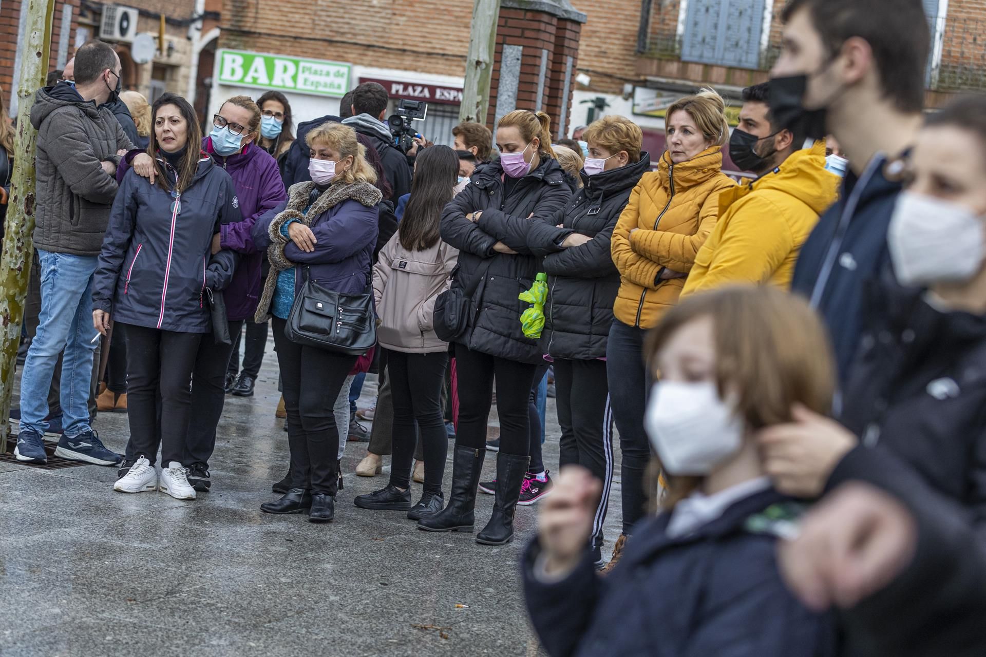 Concentración en Burujón (Toledo) tras el asesinato de Isabel, la sexta víctima mortal de la violencia machista en España en 2022