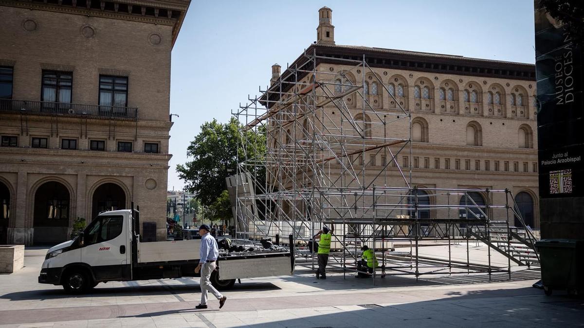 Todos los detalles para ver el España-Bélgica del Mundial en la plaza del Pilar de Zaragoza: un dispositivo como el de los grandes conciertos