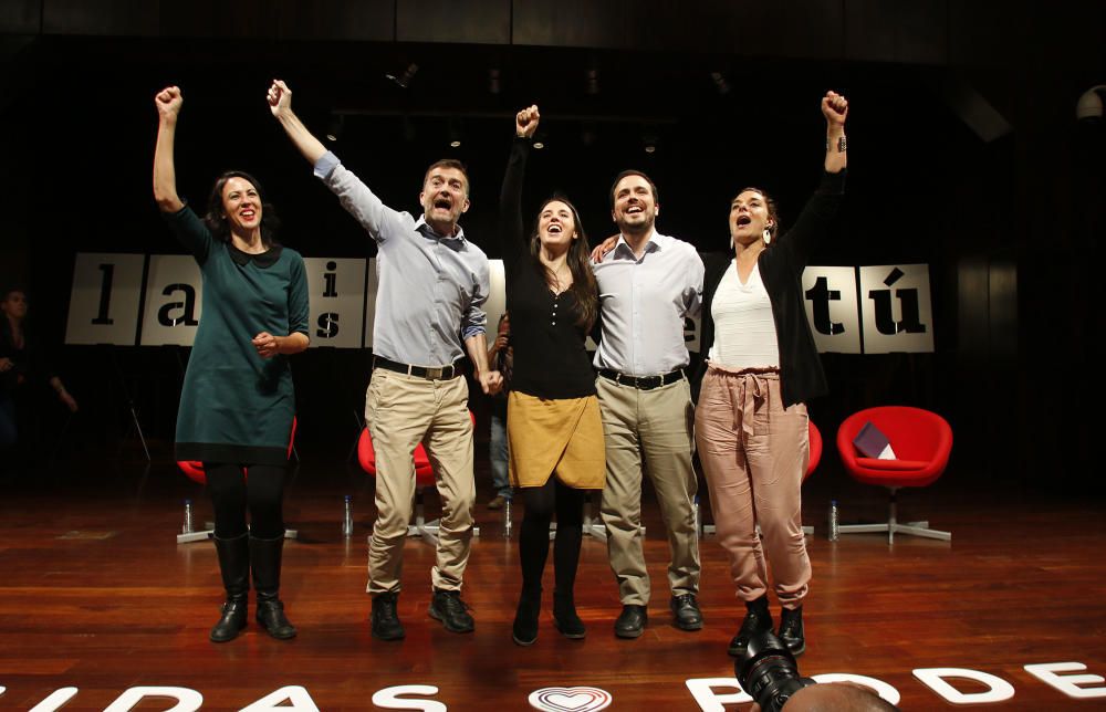 Acto de Unidas Podemos en el Palacio de Ferias de Málaga