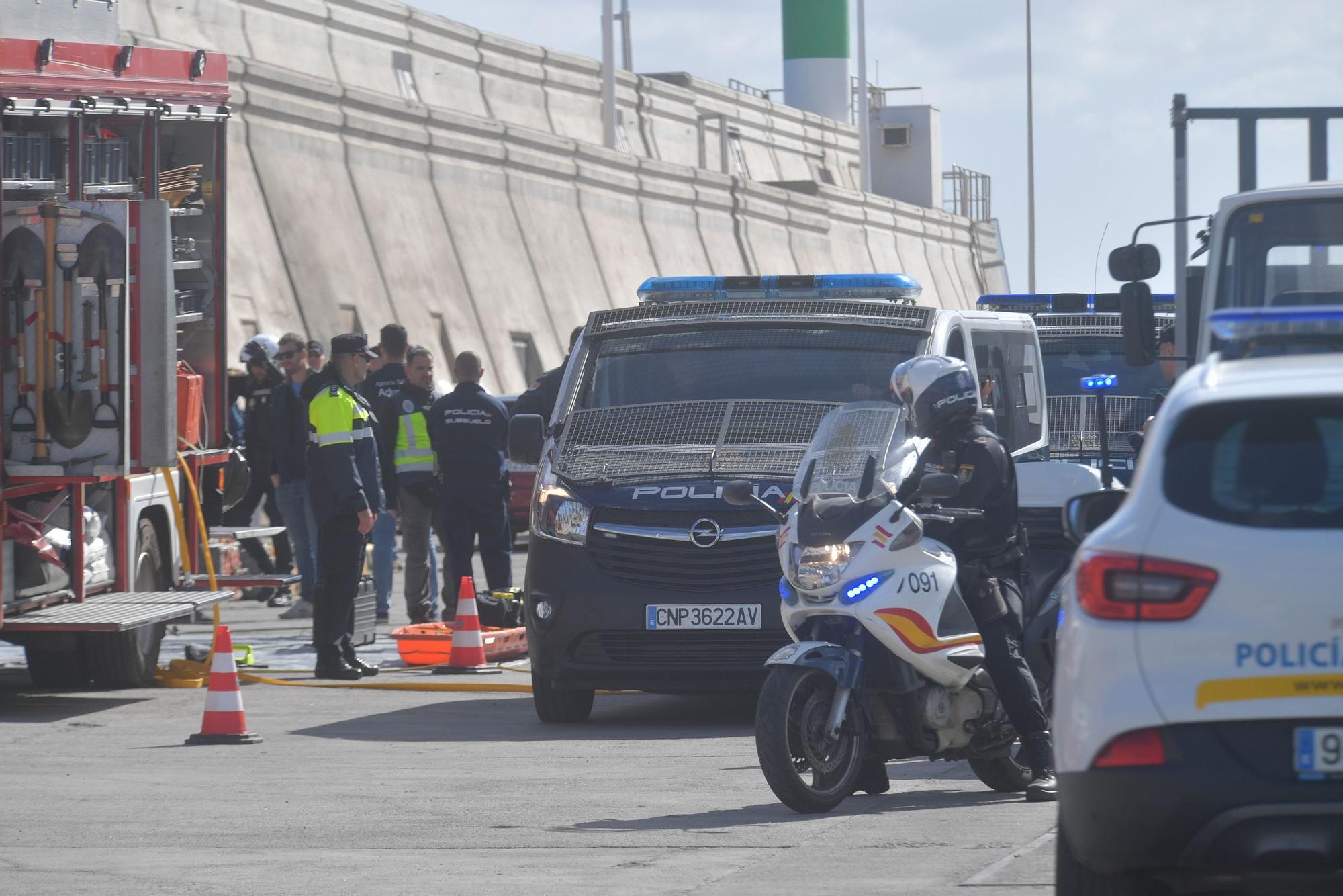 Desembarco de la cocaína del 'Orión 5' en el Puerto de Las Palmas