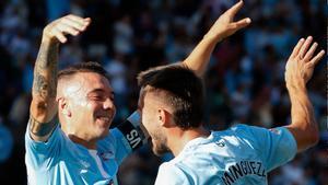 Celta - Valencia: el gol de Óscar Mingueza