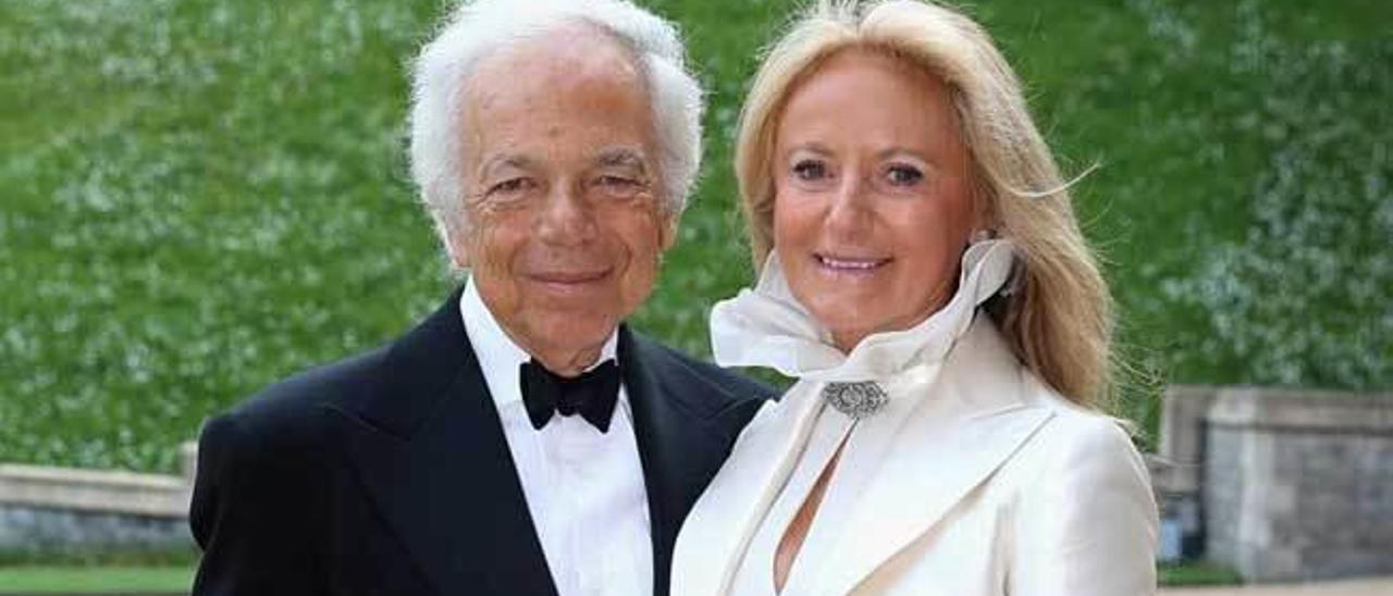 Ralph Lauren, con su esposa.