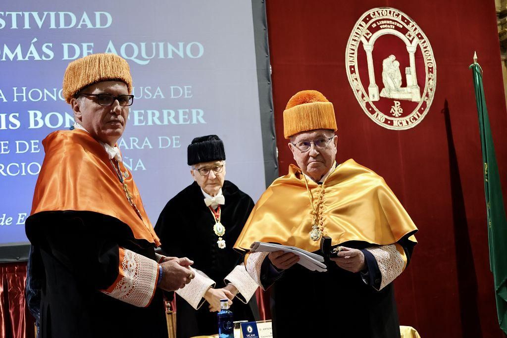 Acto de celebración de Santo Tomás de Aquino en la UCAM