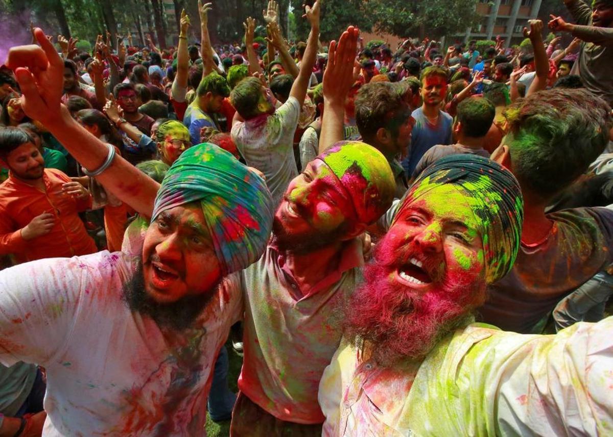 Holi, el festival dels colors, a Kathmandu