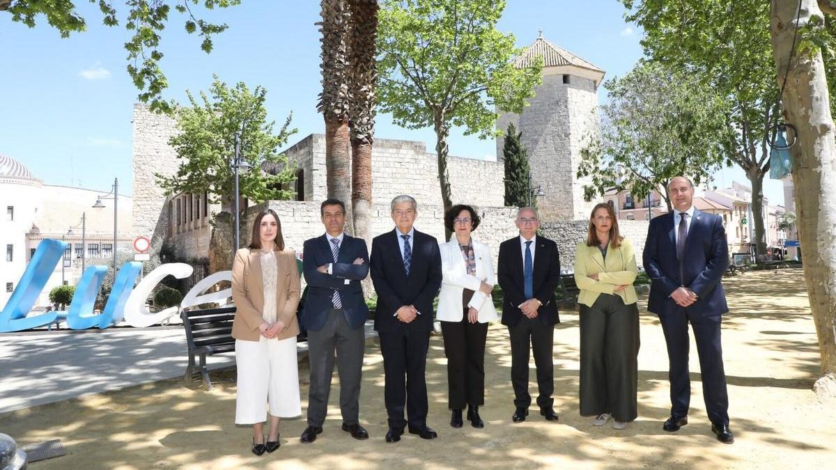 Nueva directiva del colegio de abogados de Lucena, presidida por Manuel Egea.