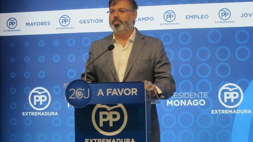 El PP extremeño advierte de que otro &#039;no&#039; a Rajoy sería &quot;muy perjudicial&quot; para España y Extremadura
