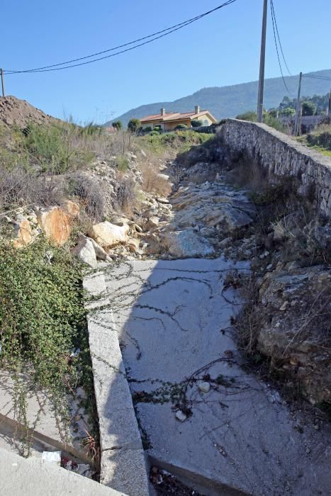 Desagüe gigante contra las riadas en Oia