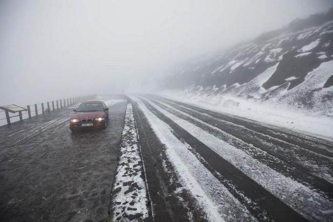 Nieve en el Teide, marzo 2016