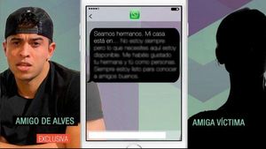 Els missatges entre l’amic de Dani Alves i la cosina de la víctima la matinada de la violació