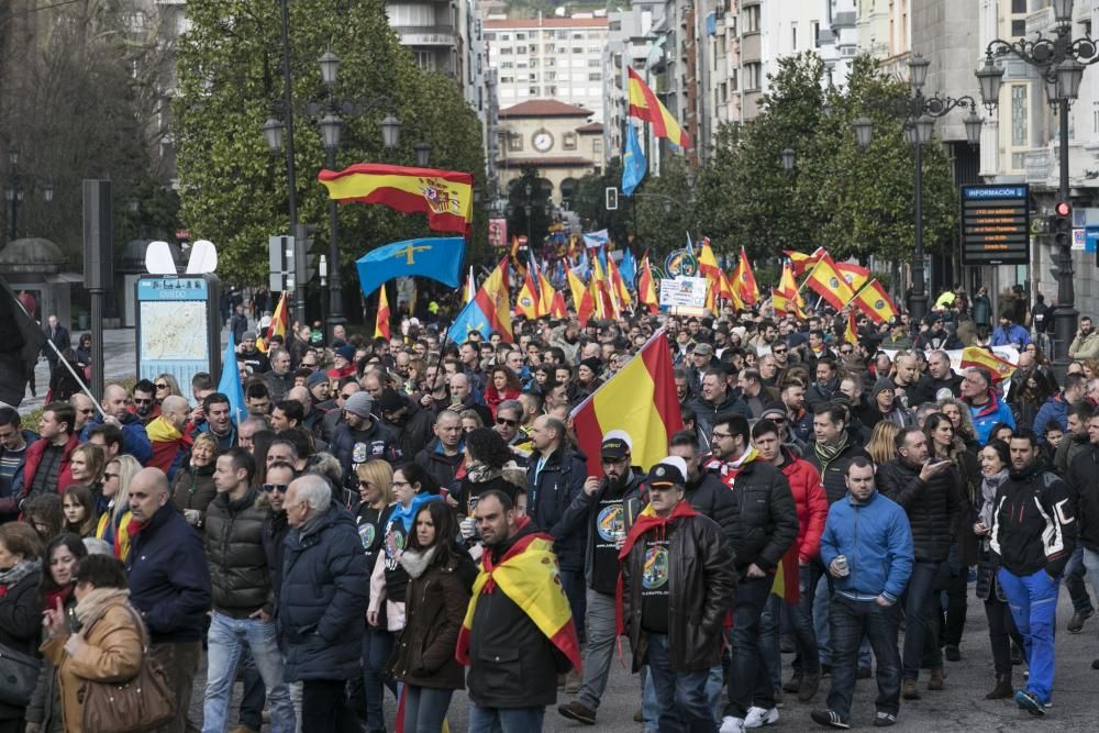 Manifestación de policías en Asturias