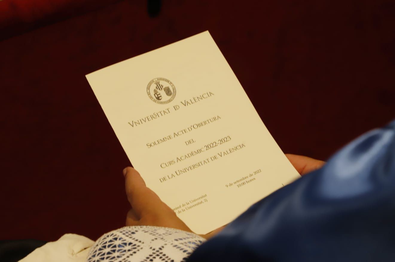 Inauguración del curso en la Universitat de València (UV)