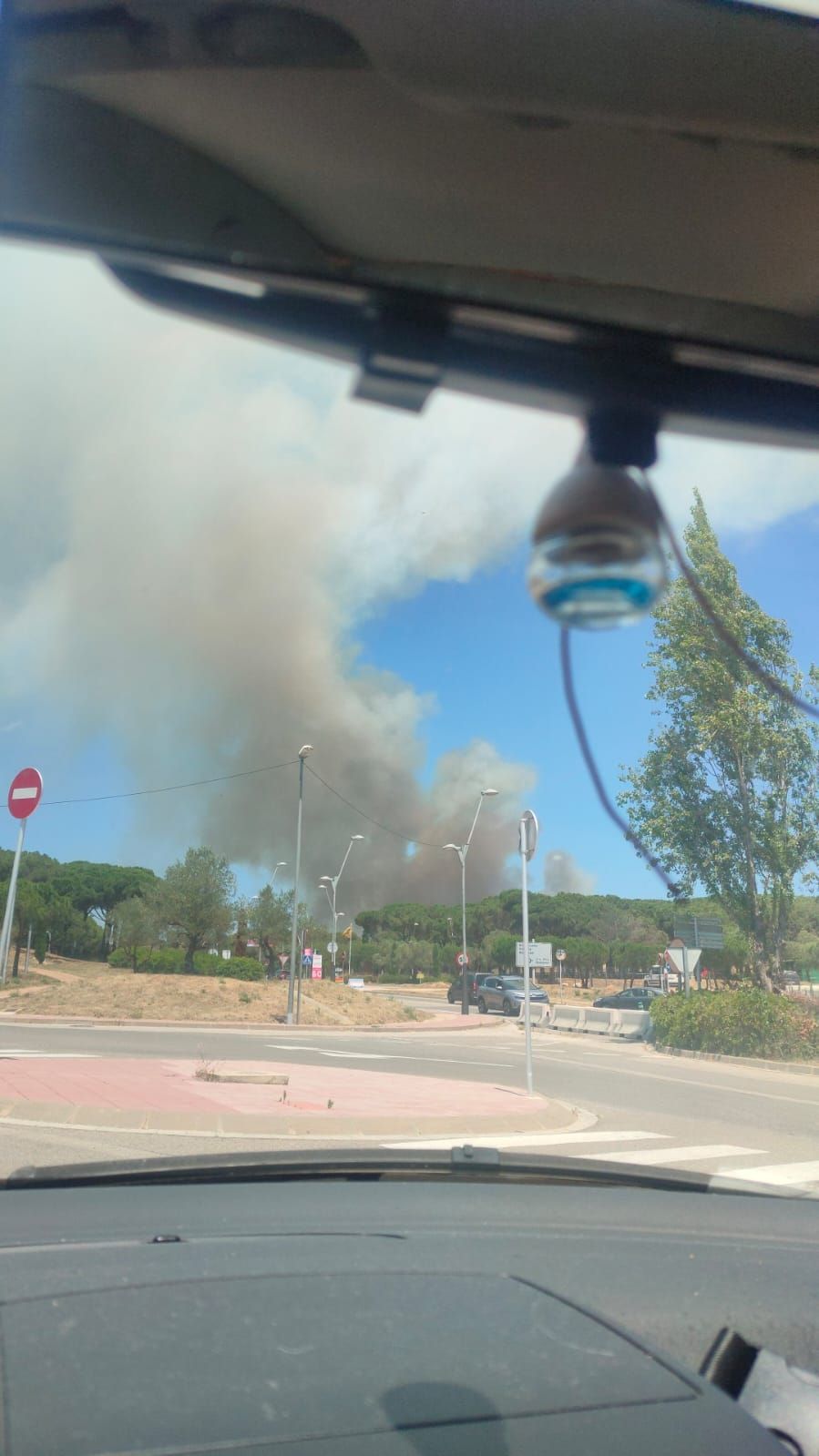 Incendi forestal a Castell d'Aro