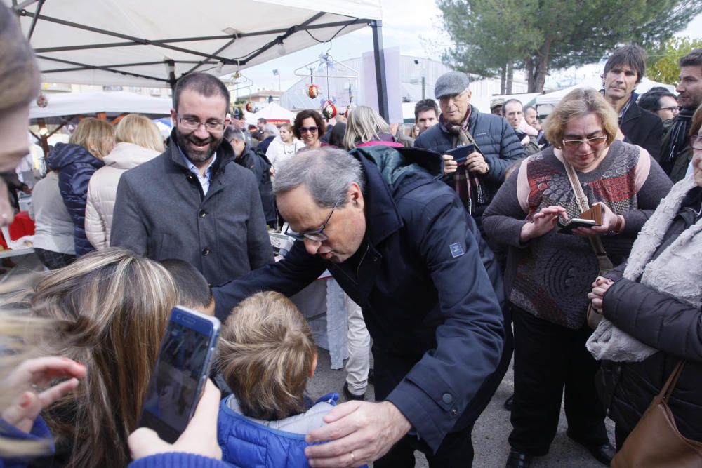 El president de la Generalitat, Quim Torra visita la Fira del Pa i la Xocolata