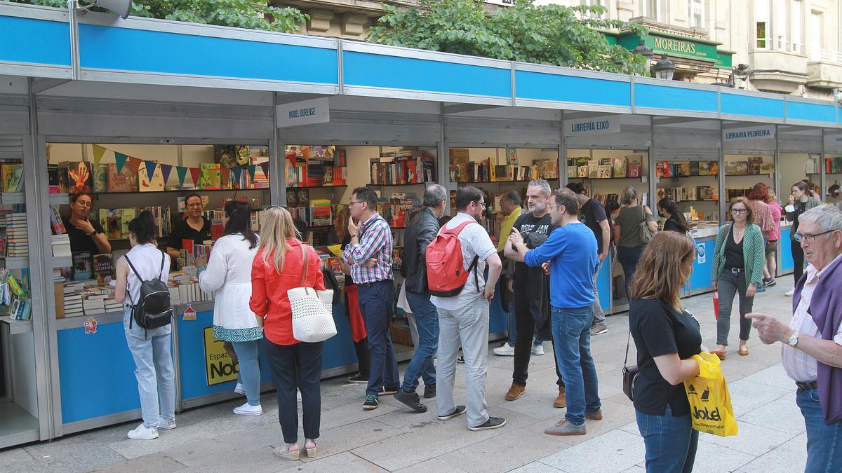 Ambiente en la feria, ayer por la tarde.