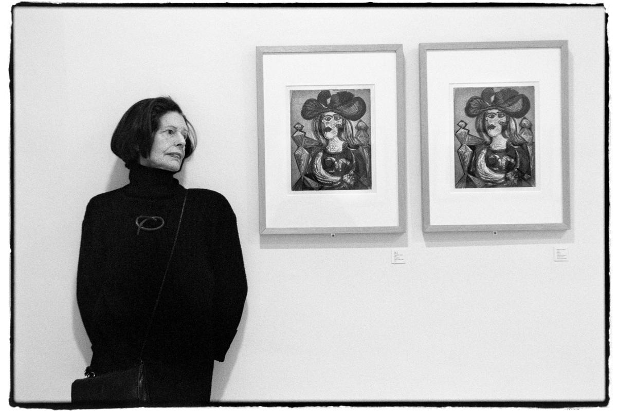 Brigitte Baer en el Museu Picasso de Barcelona.