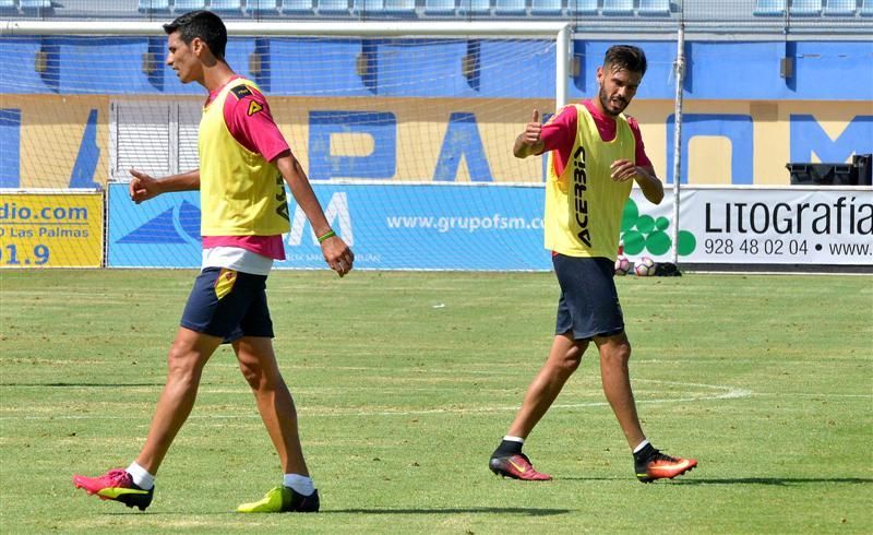 Fase final del entrenamiento de la UD Las Palmas