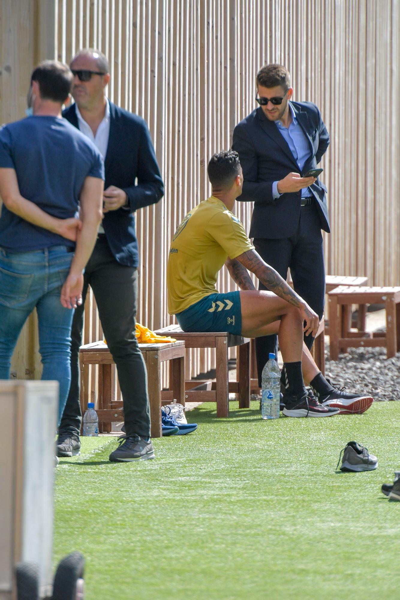 La UD retoma el trabajo en la Ciudad Deportiva tras la derrota ante el Real Zaragoza.