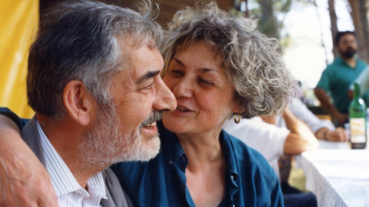 El poeta Manuel María y su viuda, Saleta Goy