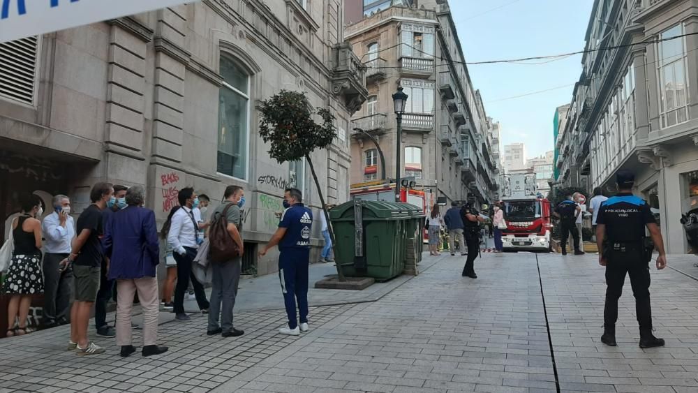 Arde la cúpula de la sede del Celta