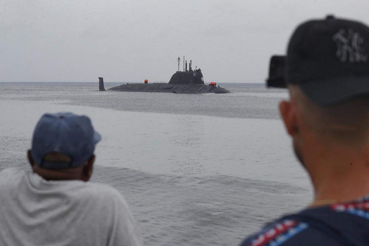 Llegan a La Habana una fragata y un submarino nuclear rusos