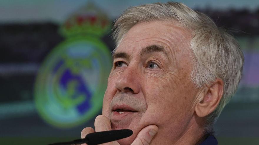 Ancelotti: &quot;No estamos en la situación ideal, pero estamos cerca de la final de Copa, de ser líderes y en octavos de Champions&quot;