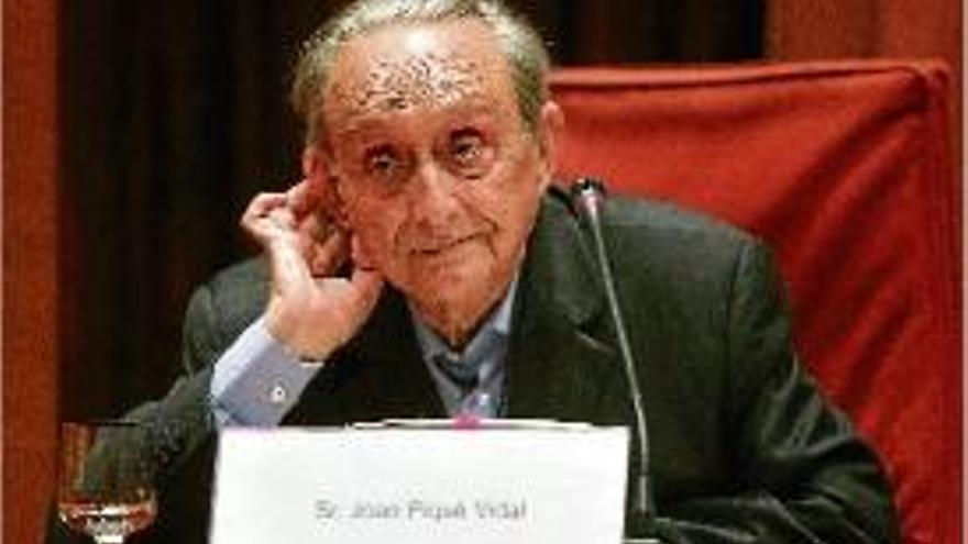 L&#039;advocat Joan Piqué Vidal, ahir a la comissió d&#039;investigació al Parlament.