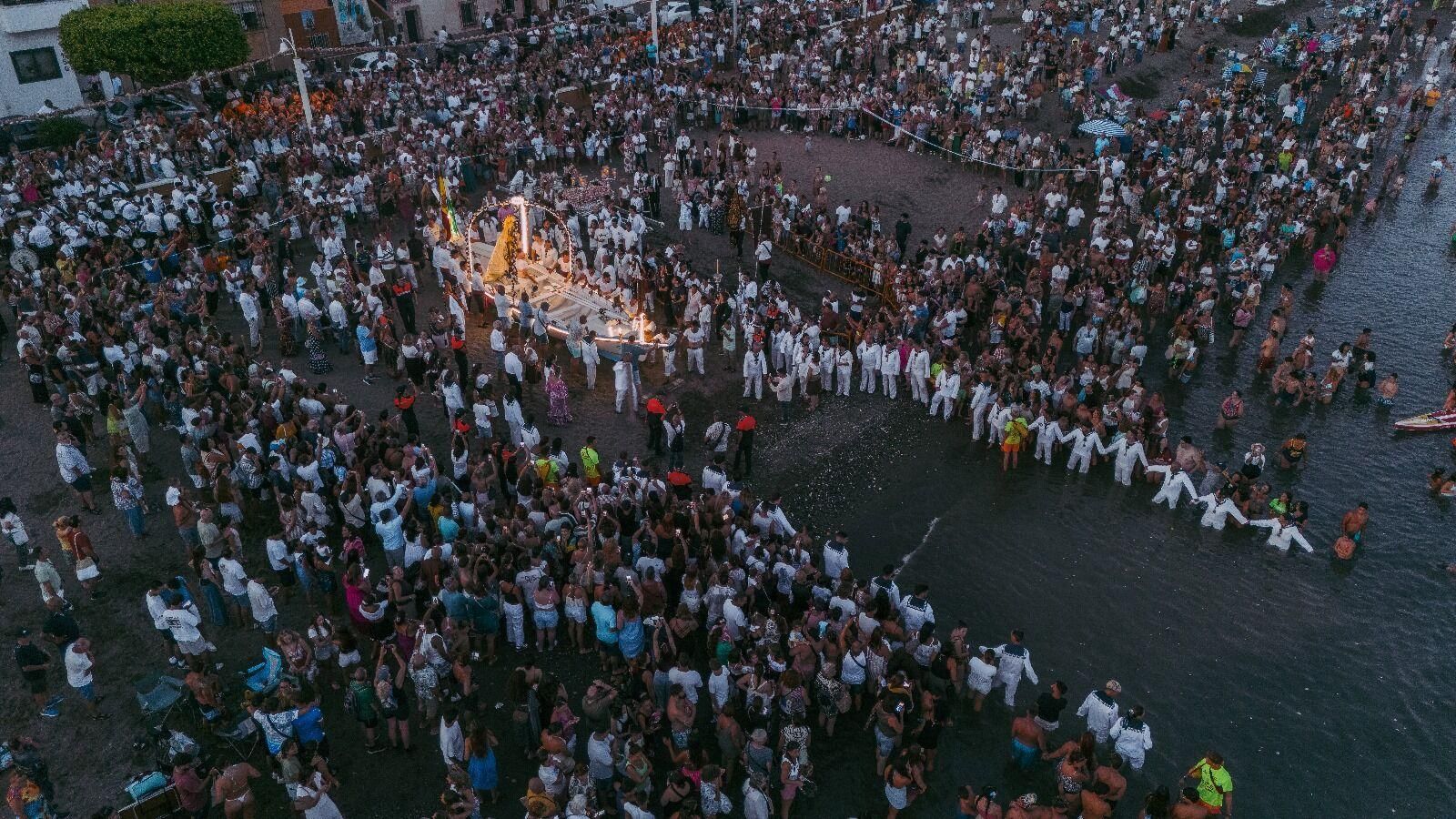 Procesión de la Virgen del Carmen en la Cala del Moral, Rincón de la Victoria
