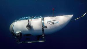El submarino titan en una de sus inmersiones.