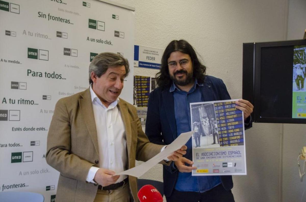 Juan Andrés Blanco y Rubén Pérez, en la UNED