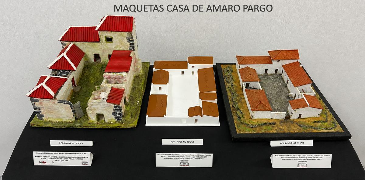Maquetas de la casa de Amaro Pargo.