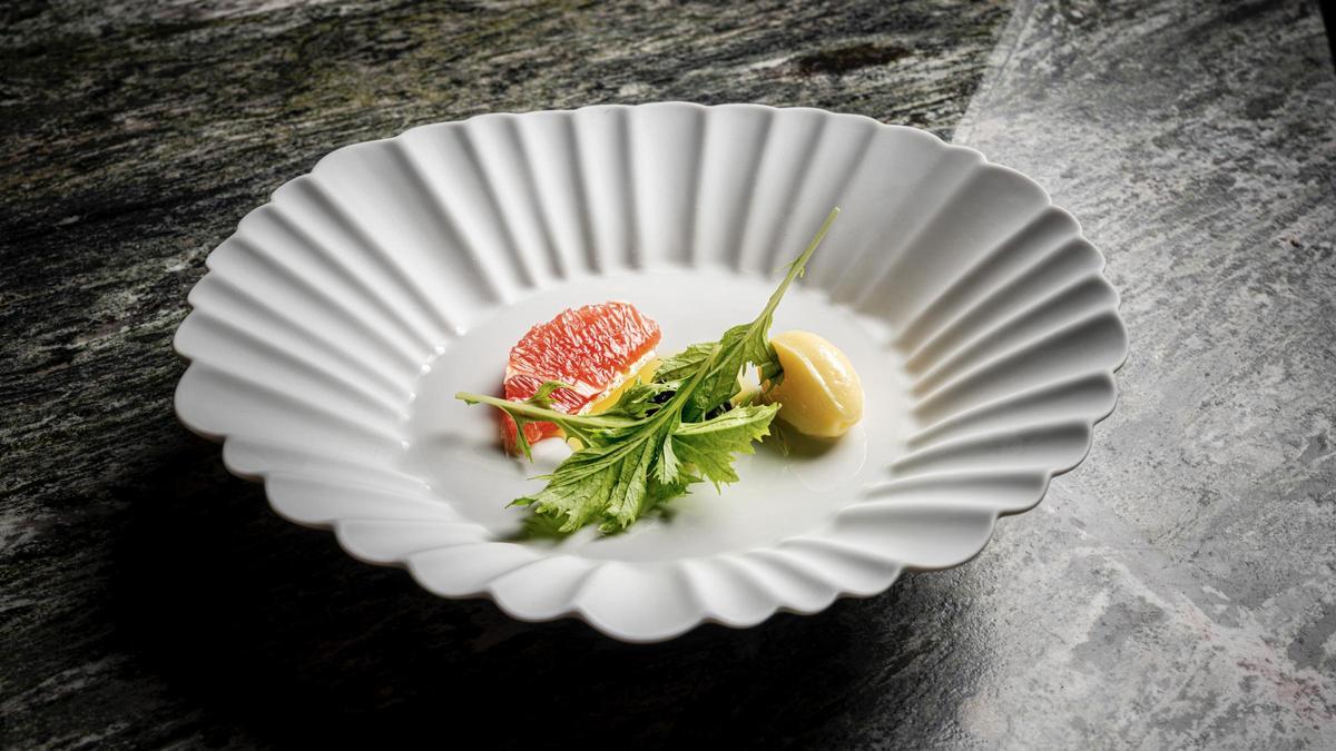 Uno de los platos de Origen Vegetalia, el menú de Ramón Freixa Atelier.