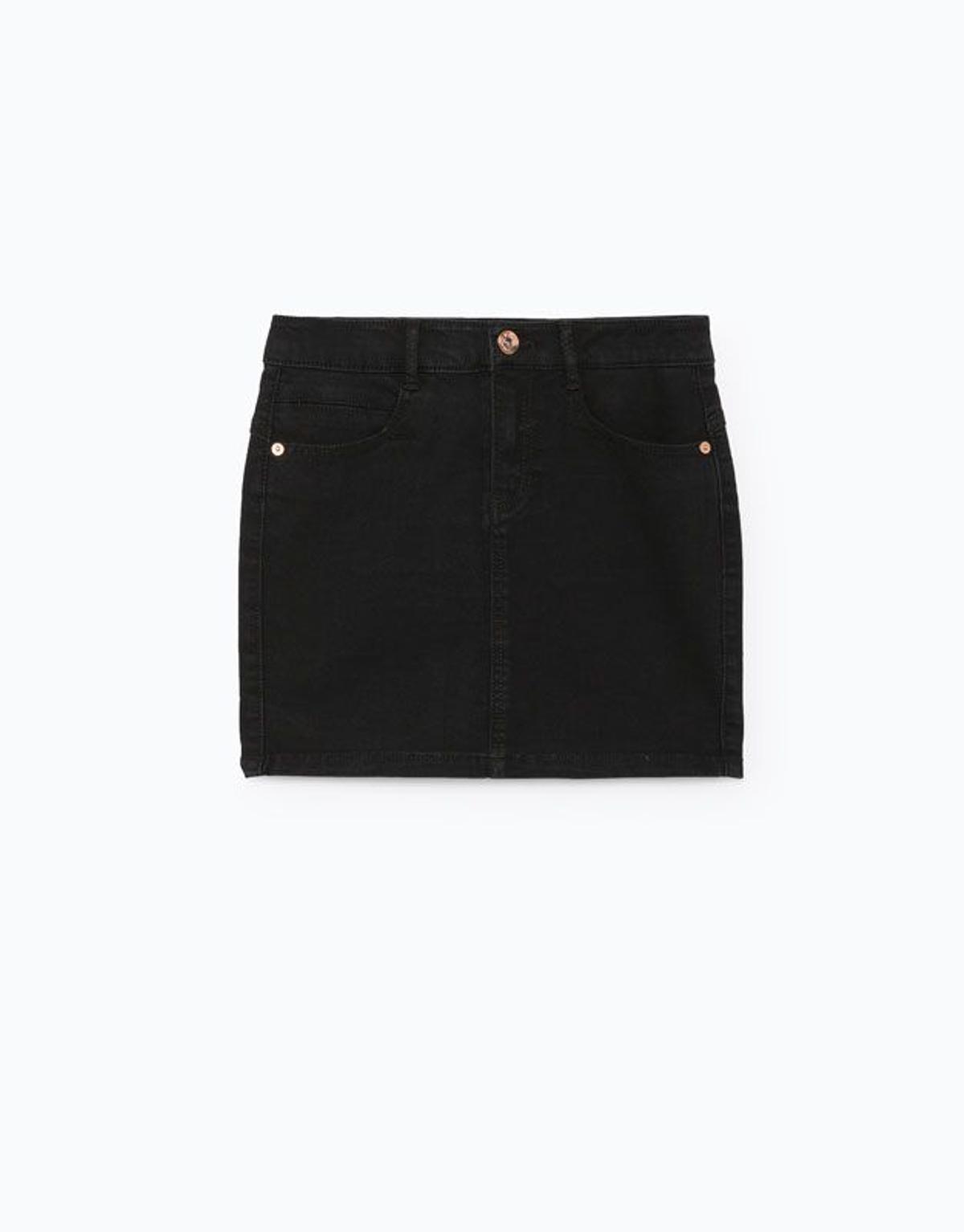 Rebajas Lefties: falda denim negra