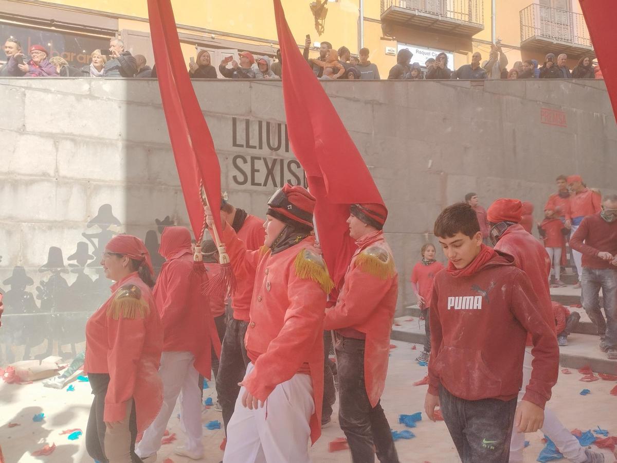 Les millors imatges de la guerra de la farina de Berga