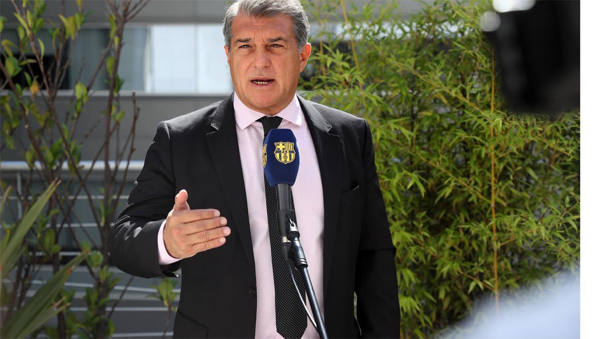 Joan Laporta habló del acuerdo del Barça con Spotify