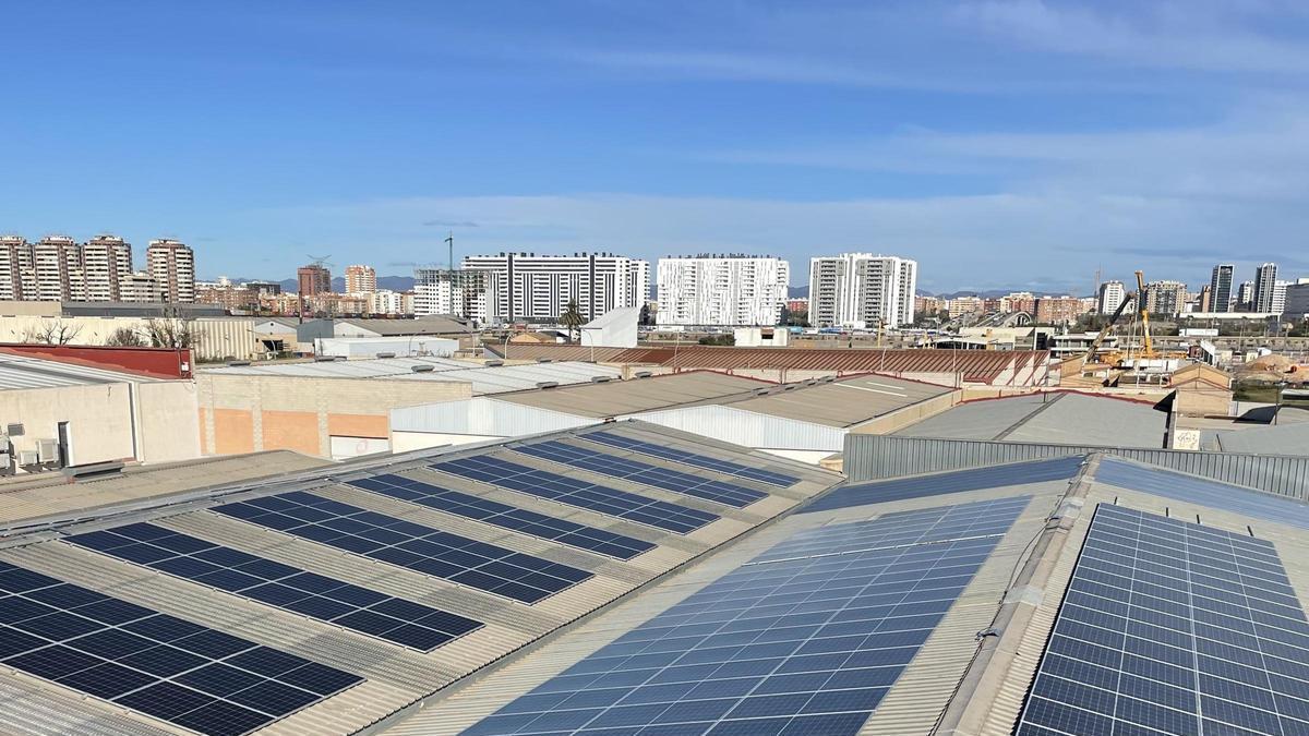 Una de las plantas energéticas de Pobles del Sud, en València (Forn d'Alcedo).