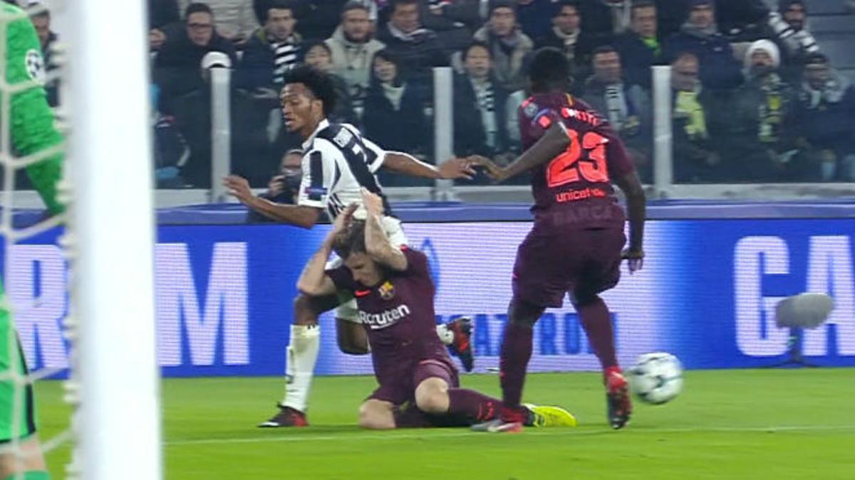 LACHAMPIONS | Juventus - FC Barcelona (0-0): El golpe entre Digne y Umtiti