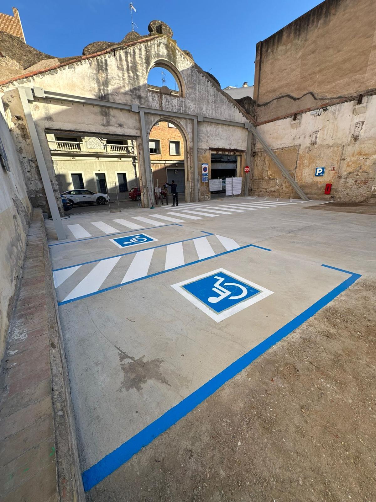 L'espai destinat als conductors amb discapacitats reconegudes