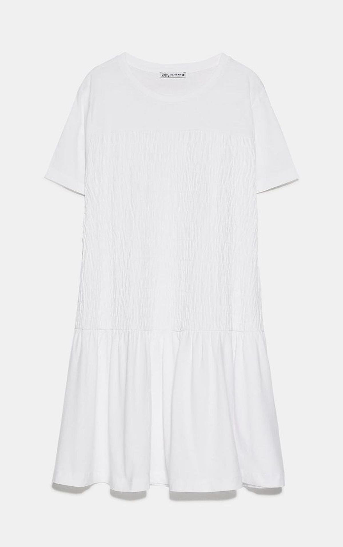 Mini vestido blanco de Zara